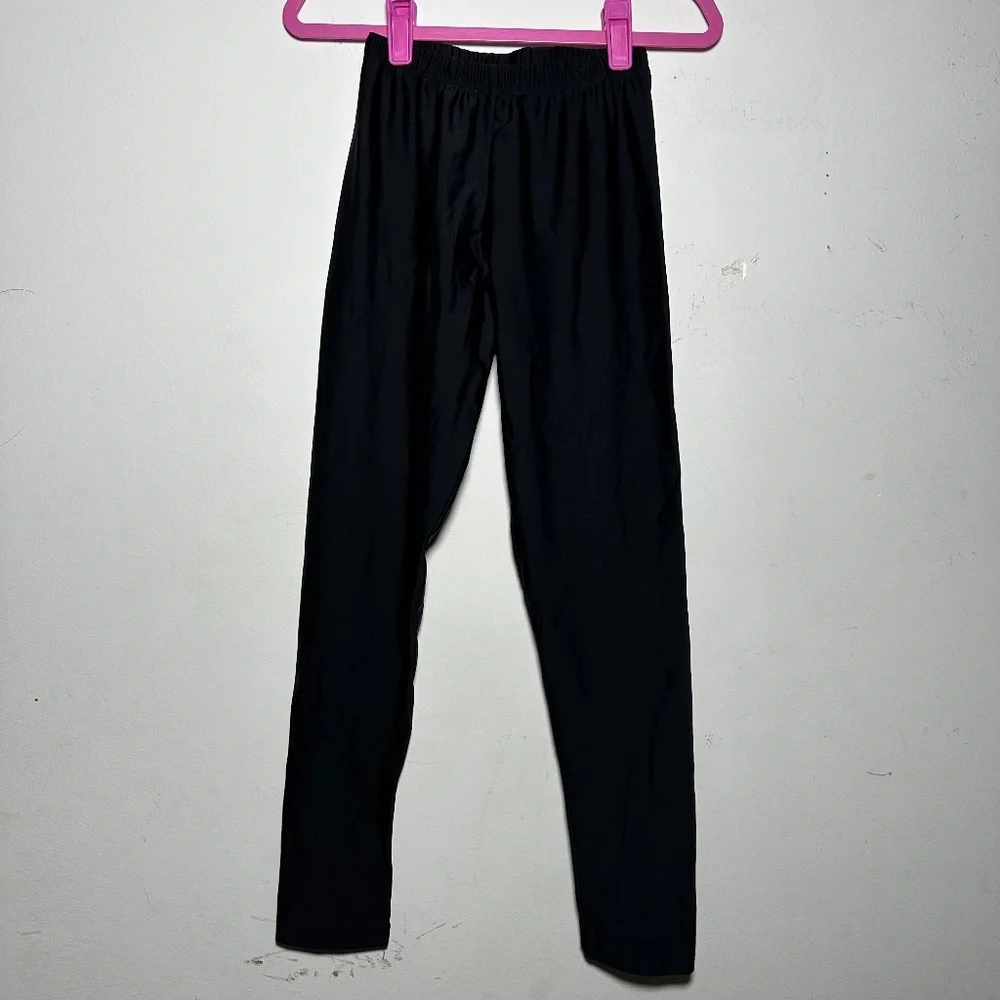 Theatricals Kids MC Black Dance Athletic Leggings Pants Youth Size MC